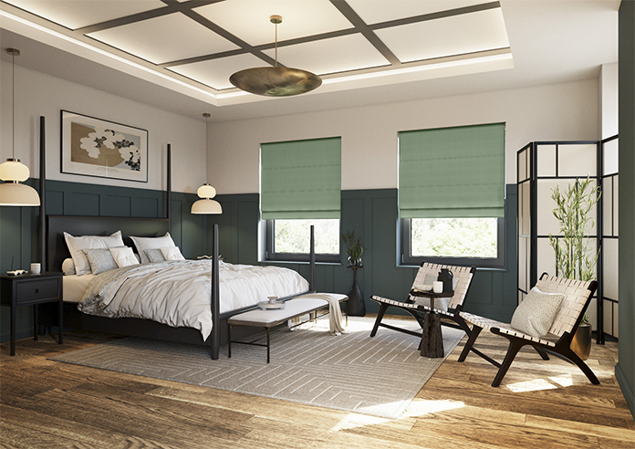 Shima Faux Silk, Fern - Roman Blind - Image 6